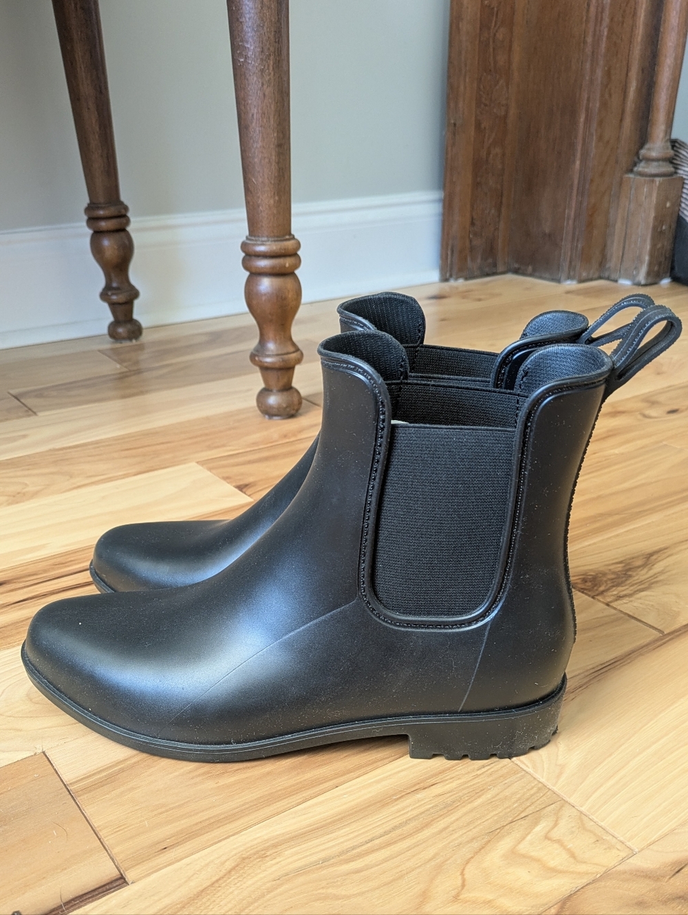 Black Chelsea Rain Boots